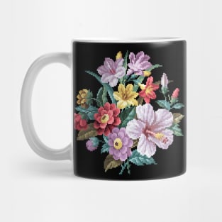 Flower bouquet pixel art Mug